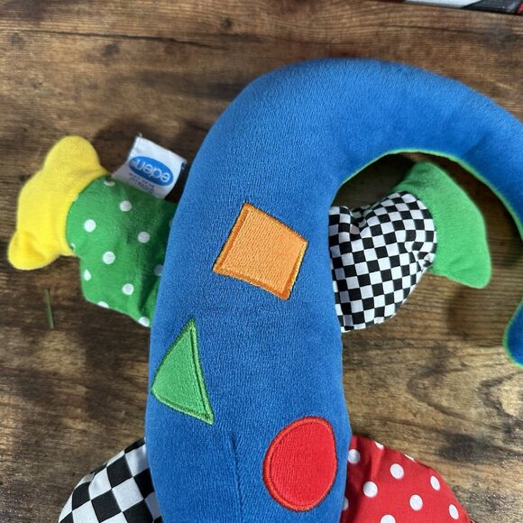 VINTAGE Eden Lizard Plush Red Blue Interactive Kids Pets Squeak Noise Stuffed - Picture 5 of 12